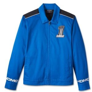 Harley-Davidson #1 Work Jacket | 2XL | Trucker Style Logo Zip-Up Casual